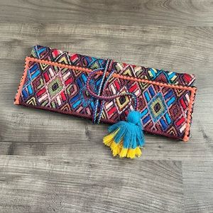 World Market Clutch or Storage Bag